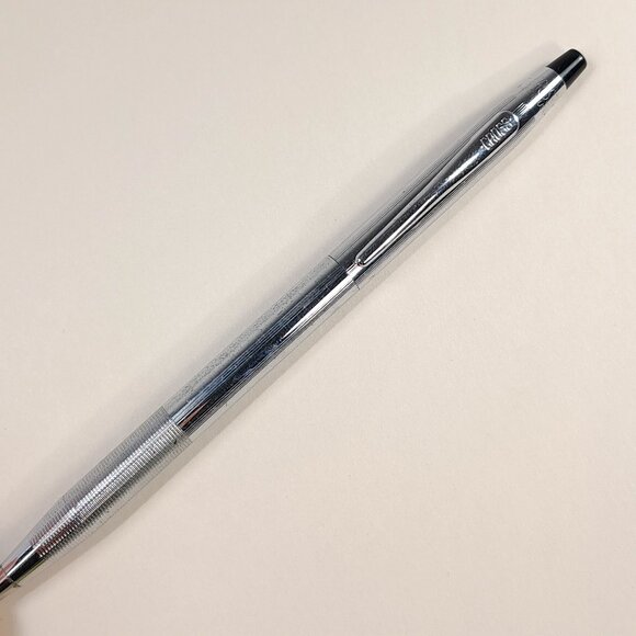 Vintage Cross Classic Century Lustrous Chrome Micro-Knurl Mechanical Pencil USA - Picture 1 of 12